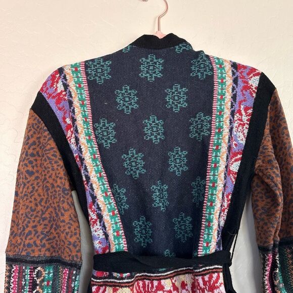 Rare Anthropologie Akemi+Kin Patchwork Kimono Cardigan XS Wool Blend - Picture 10 of 10